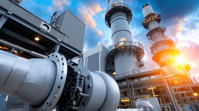 The concept of a factory energy system utilizing a gas turbine electrical power plant with Twilight power