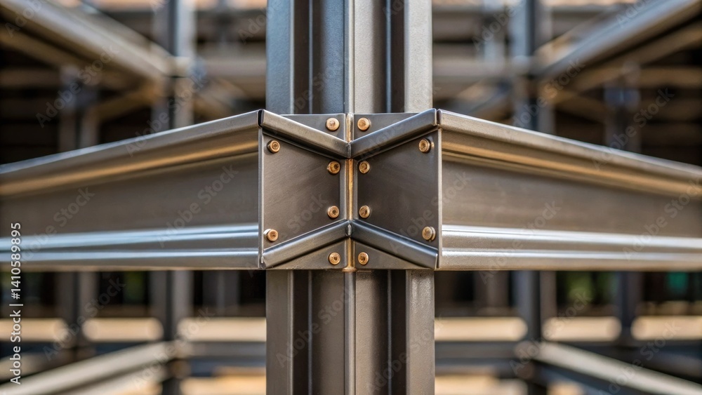 Poster a medium closeup of the units reinforced corner joints demonstrating the engineering precision that 