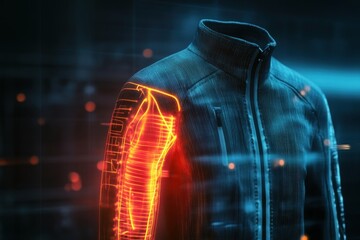 Innovative smart jacket showcasing advanced heating technology in stylish design