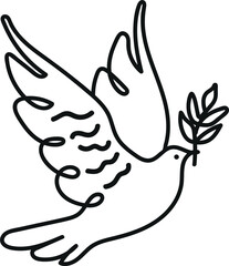 logo pigeon silhouette