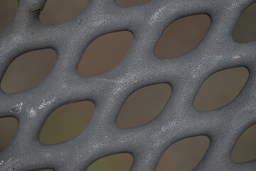 Metal Pattern on a Camping Table