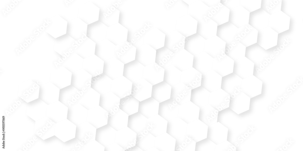 Poster hexagonal grid tile and mosaic structure mess cell. abstract hexagon seamless background. background