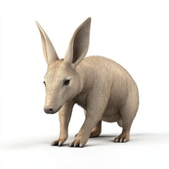 A light beige marsupial, likely a young anteater, is presented.