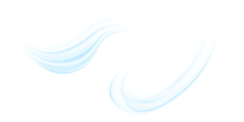 Air flow Isolated PNG and vector isolated. Effect of winter air and wind stream waves effect in blue color.