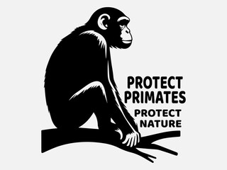 World Wildlife Day Silhouette Vector Illustration