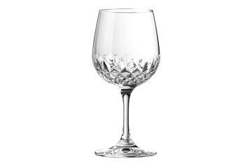 Elegant Crystal Wine Glass Exquisite Cut Design Sparkling Clarity Perfect for Special Occasions