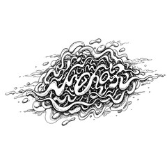 Fototapeta premium Abstract Black and White Design Representing 