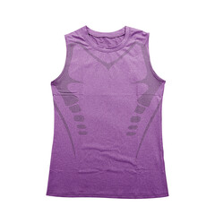 Sleeveless base layer compression isolated white background