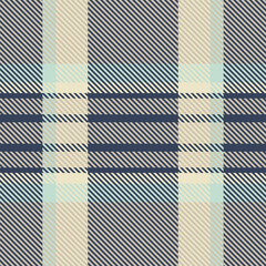 Geometry textile fabric seamless, selection vector check plaid. Up background pattern texture tartan in light and blue colors.