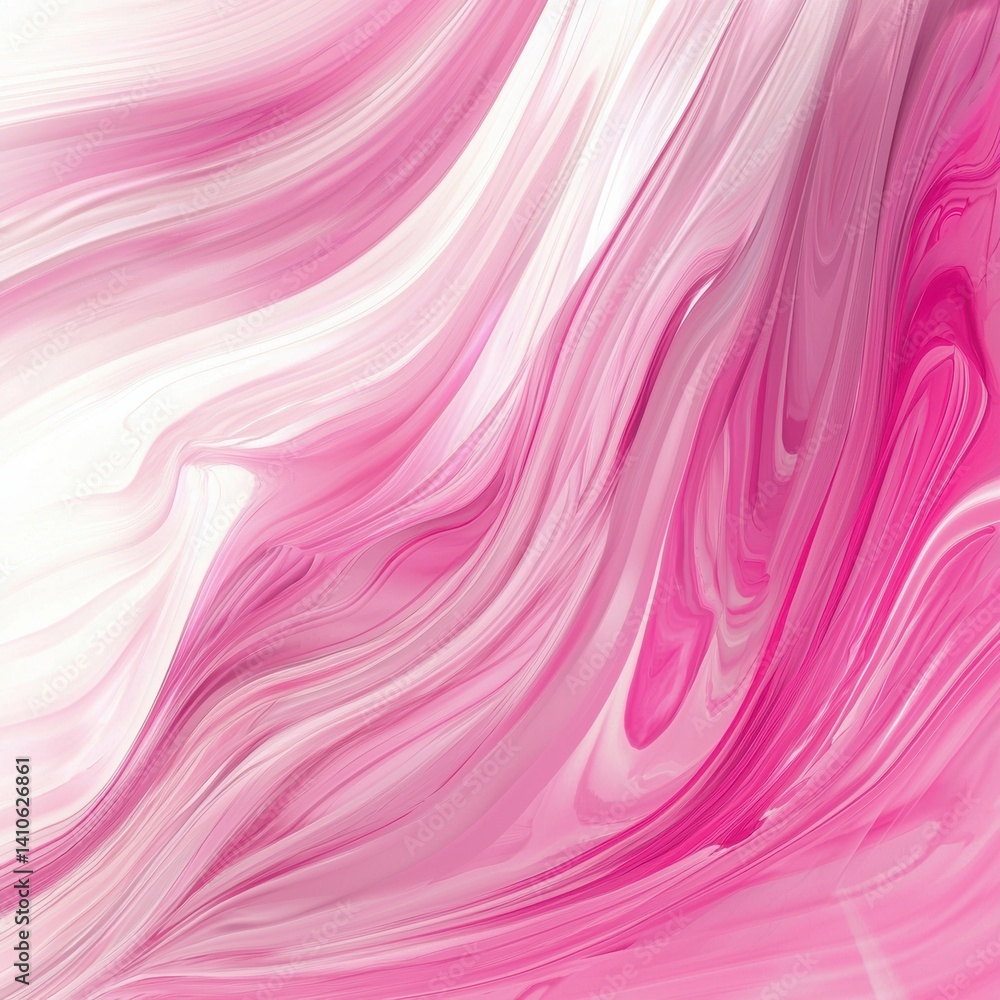 Poster vibrant pink and white swirls create an artistic digital background with a cool impression for creat