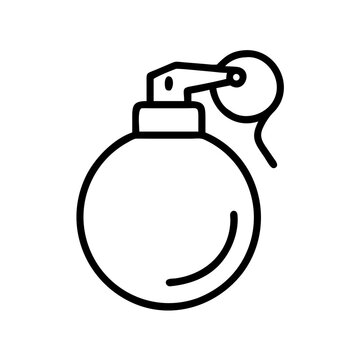 recommend clip art: Grenade icon representing military and explosive equipment  