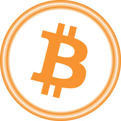 bitcoin-btc cryptocurrency illustrations on abstract background. 3d illustrations.