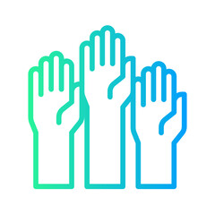 college_raise hand icon