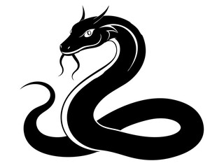 Snake Silhouette Vector Design, Snake SVG