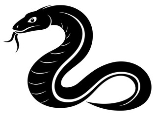Naklejka premium Snake Silhouette Vector Design, Snake SVG