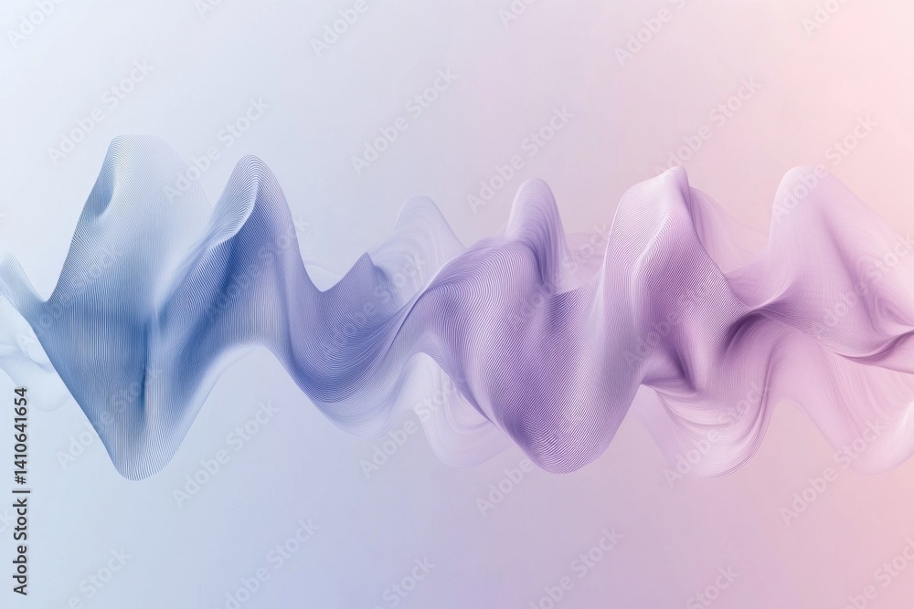 Poster abstract wave patterns create a captivating blend of colors and textures in digital art