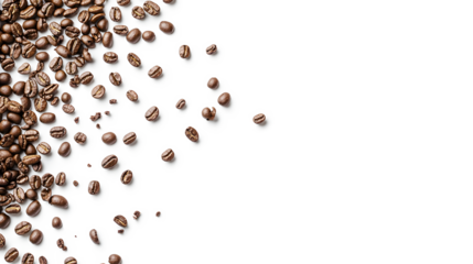 A close-up of coffee beans 