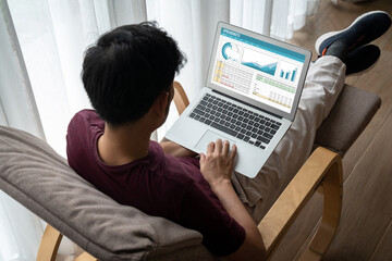 Obraz premium Spreadsheet document information financial startup concept. data and graphs in spreadsheet documents for online analysis project dashboard accounting digital snugly