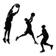 Dynamic Sports & Fitness Silhouettes for Active Lifestyle