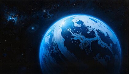 Obraz premium Planet Earth in a cosmic background