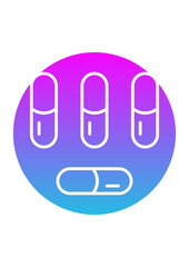 Fototapeta premium Capsules Icon