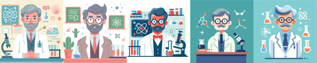 vector of a science professor