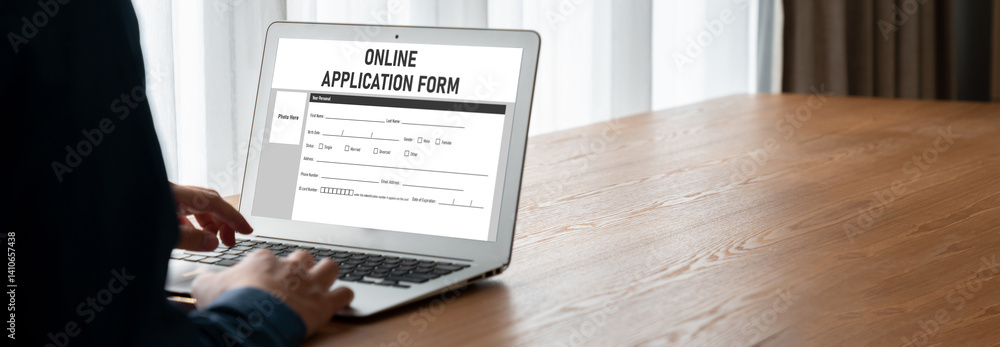 Poster online application form for modish registration on the internet website