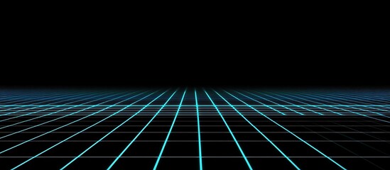 Naklejka premium Digital Grid Perspective