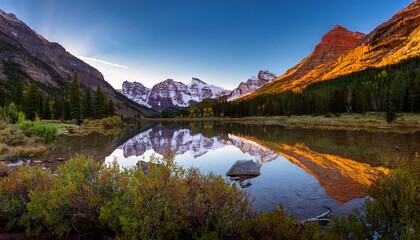 Maroon Bells at Dawn