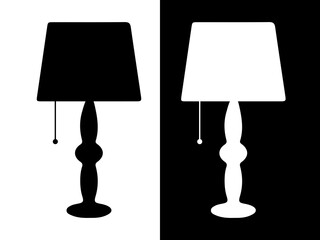 Obraz premium Lamp silhouette illustrations