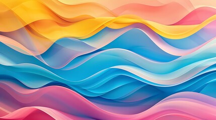 Fototapeta premium Elegant Abstract Fluid Designs in Soft Hues and Bold Gradients: A Modern Visual Collection