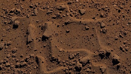 Natural Light on Dark Brown Dirt Background for Product Display