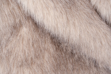 Texture of faux fur as a background, top view.
