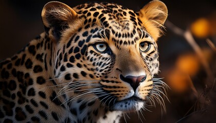 Fototapeta premium Leopard portrait