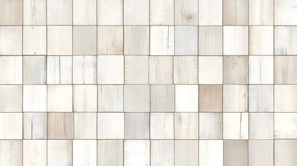 Whitewashed Wooden Square Tile Texture Seamless Pattern Background