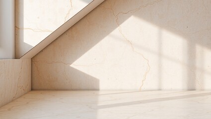 Obraz premium Pristine Natural Stone Countertop, Ready for Products