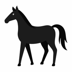 Horse vector on white background.