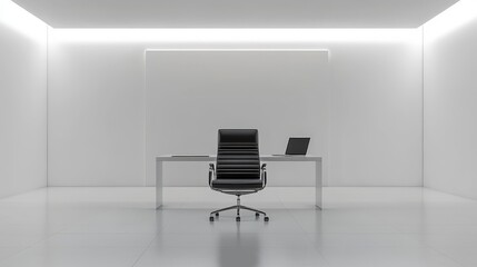 A work desk is illustrated through a modern style 3D table icon made from plasticine, set against a white background