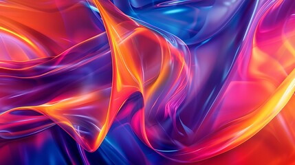 Naklejka premium Elegant Abstract Fluid Designs in Soft Hues and Bold Gradients: A Modern Visual Collection