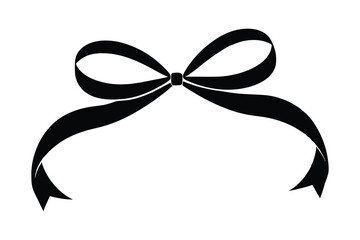ribbon illustration bow silhouette vector logo holiday icon gift outline satin decoration celebration birthday silk tie elegant accessory fashion shape decorative knot tied for vector graphic See Less