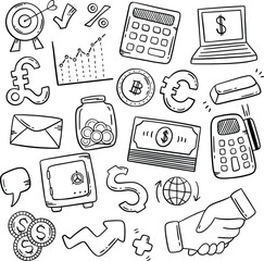 Doogle Art Vector Illustrations, Business Doodle Arts, Social Doodle Arts, Digital Linearts, Lineart Illustration, Lineart Icons, 