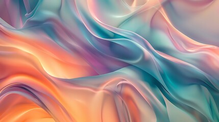 Obraz premium Elegant Abstract Fluid Designs in Soft Hues and Bold Gradients: A Modern Visual Collection