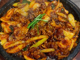 Spicy Stir-Fried Pork with Vegetables (Korean Jeyuk Bokkeum)