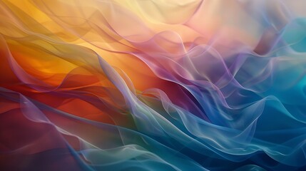 Obraz premium Elegant Abstract Fluid Designs in Soft Hues and Bold Gradients: A Modern Visual Collection