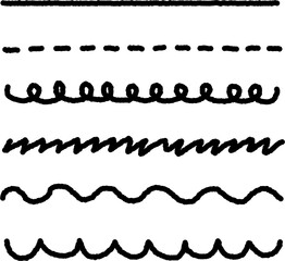 Underline the dividing line drawn with a hand-painted brush