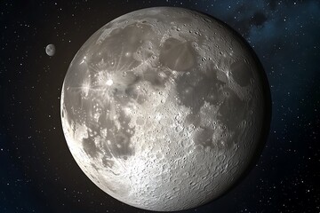 Naklejka premium Moon in Space