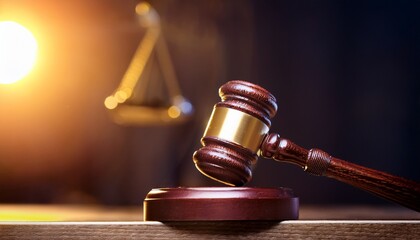 Gavel on sounding block