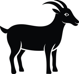 goat silhouette vector