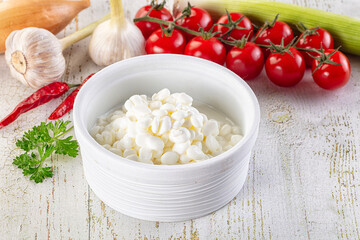 Grain cottahe cheese for breakfast