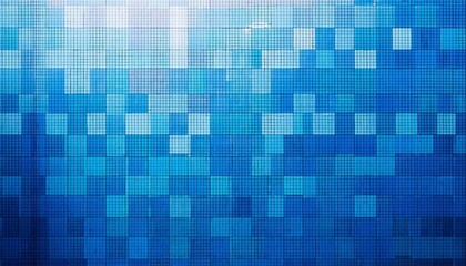 Simple light blue pixel mosaic with gradient